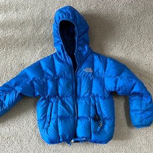 Blue northface kids jacket